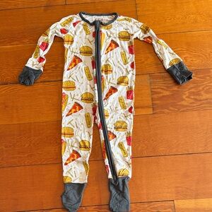 Little Sleepies Fast Food Print One Piece Pajama
